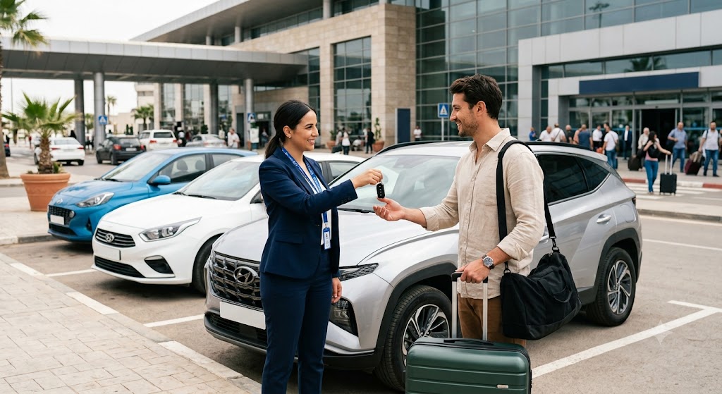 Livraison et restitution de voiture de location à l'aéroport